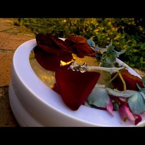 Silver , Heart Charm 2 Cats Inside , Mid Length